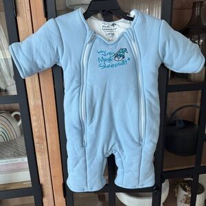 Magic Merlin Sleepsuit baby cotton small sleep sack transition swaddle boy blue